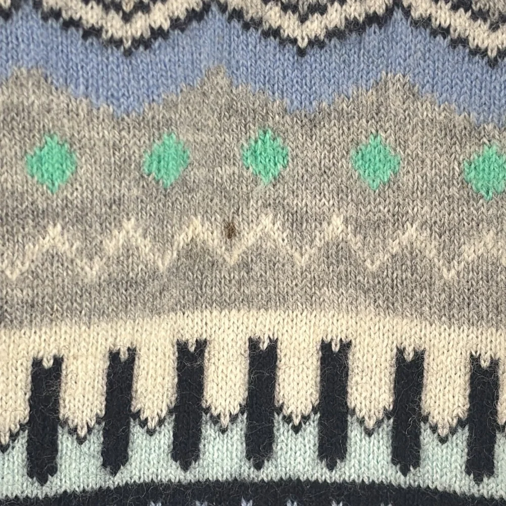 Talbots Sweater Womens‎ Extra Small Wool Blend Geometric Stripes